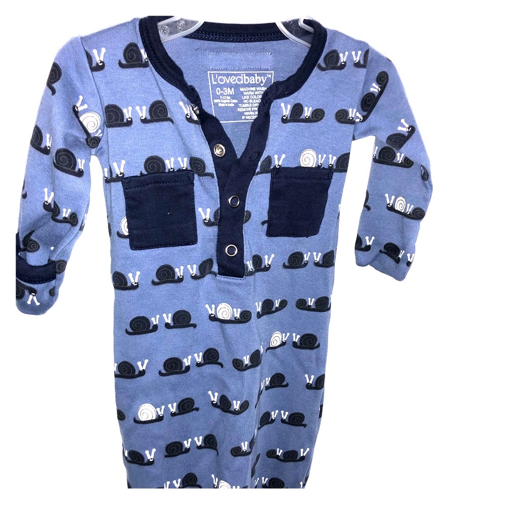 L’ovedbaby organic cotton baby gown
